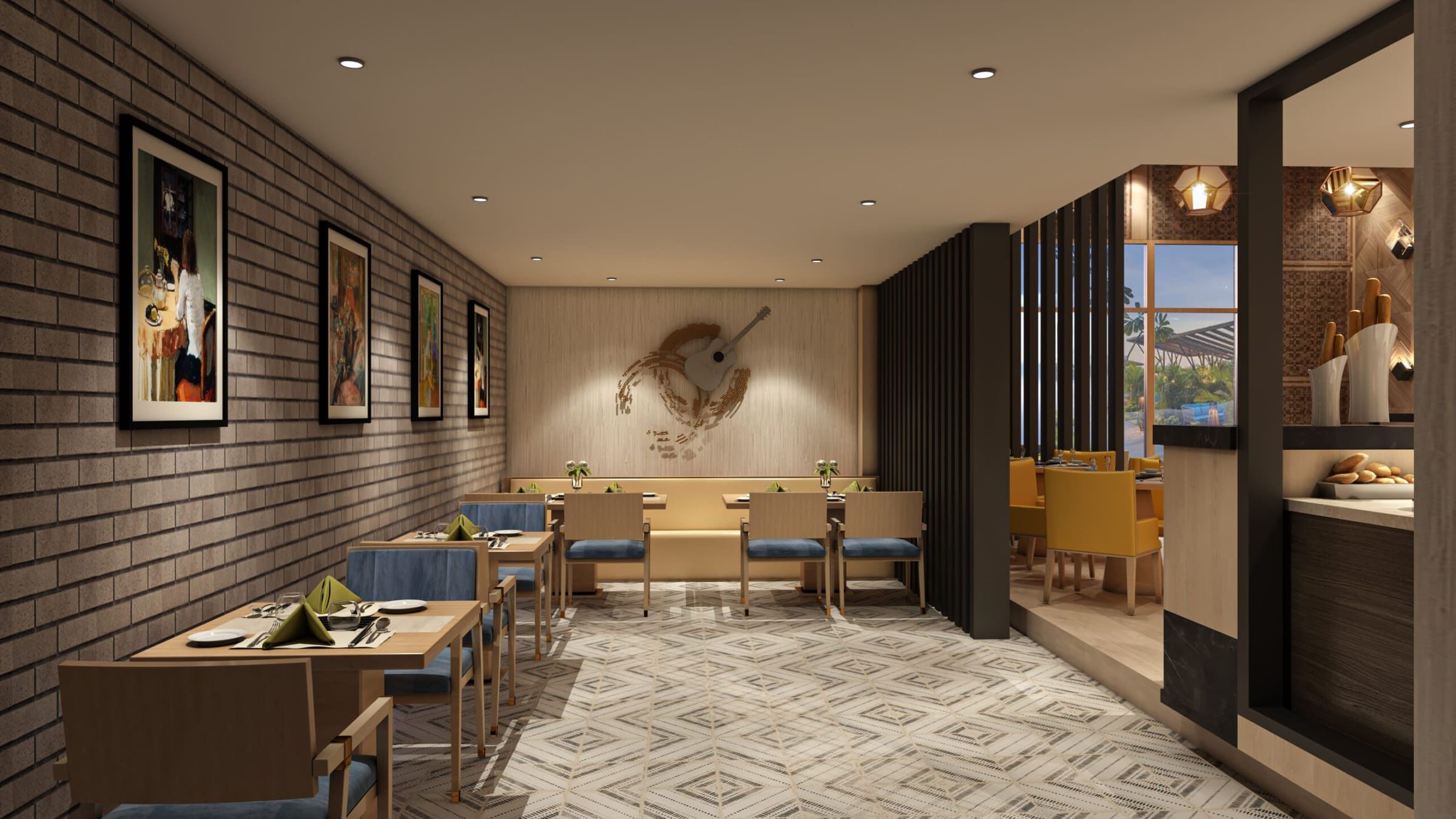 Cafe Seating Area