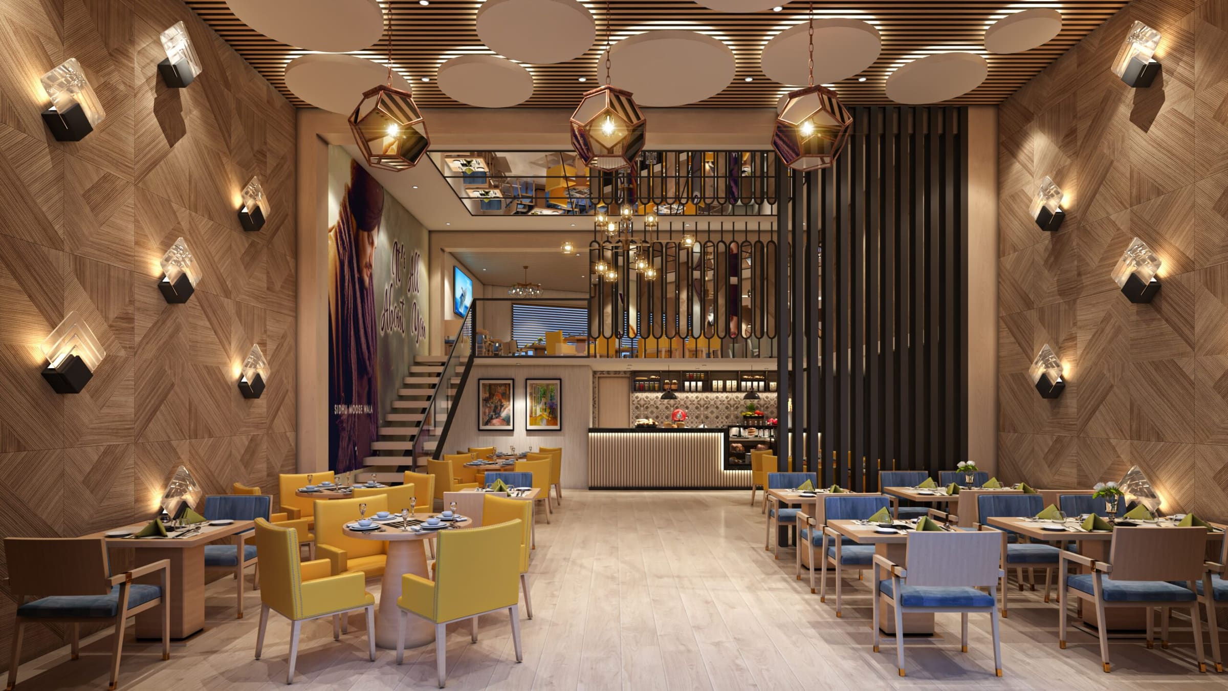 Cafe interior design Jalandhar Punjab