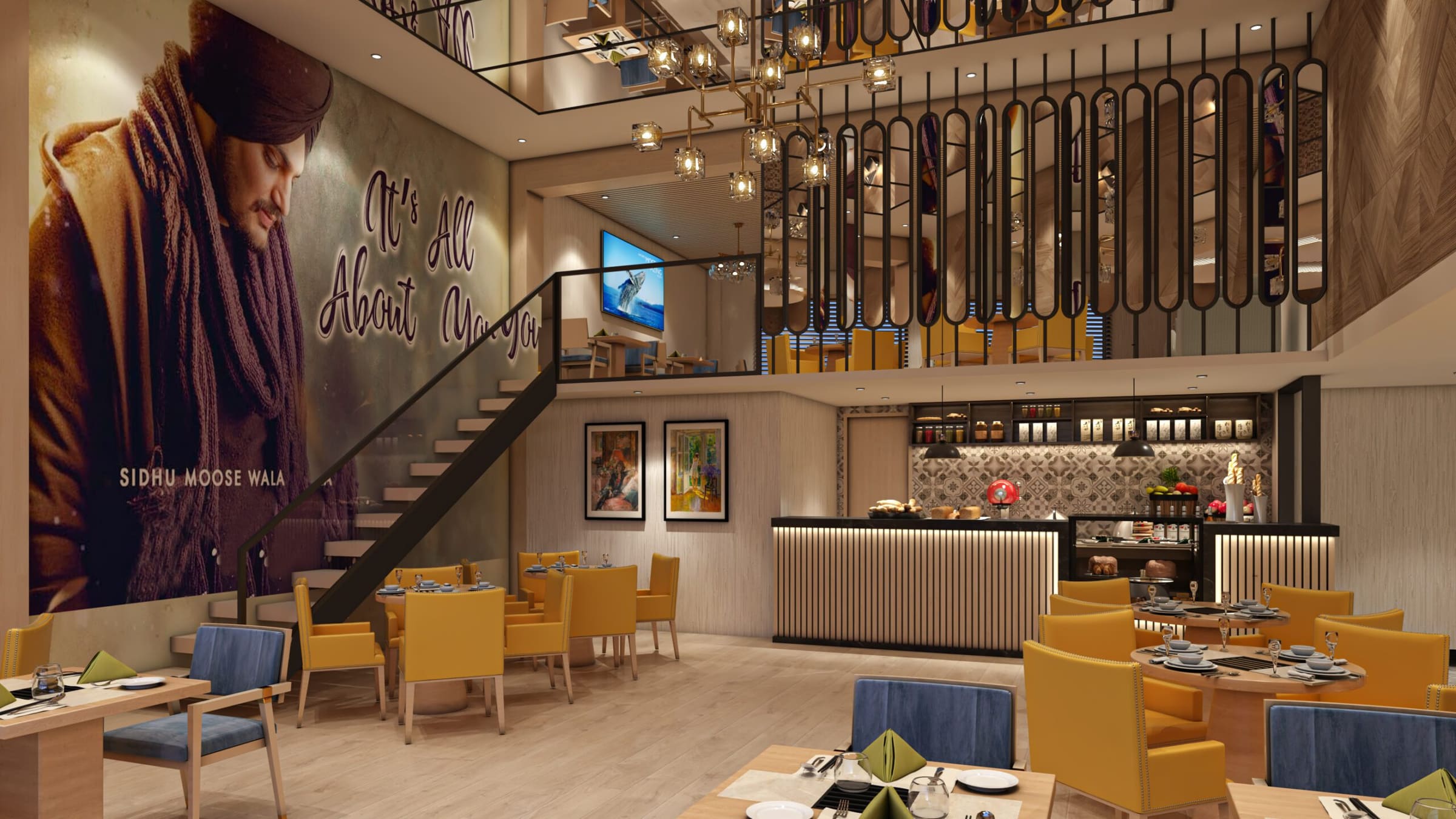 Cafe ambiance design Punjab