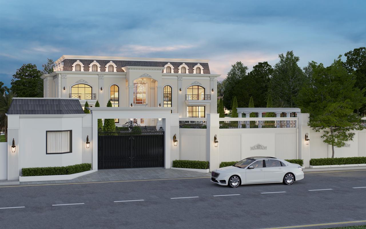 Luxury mansion exterior design Mukerian Punjab