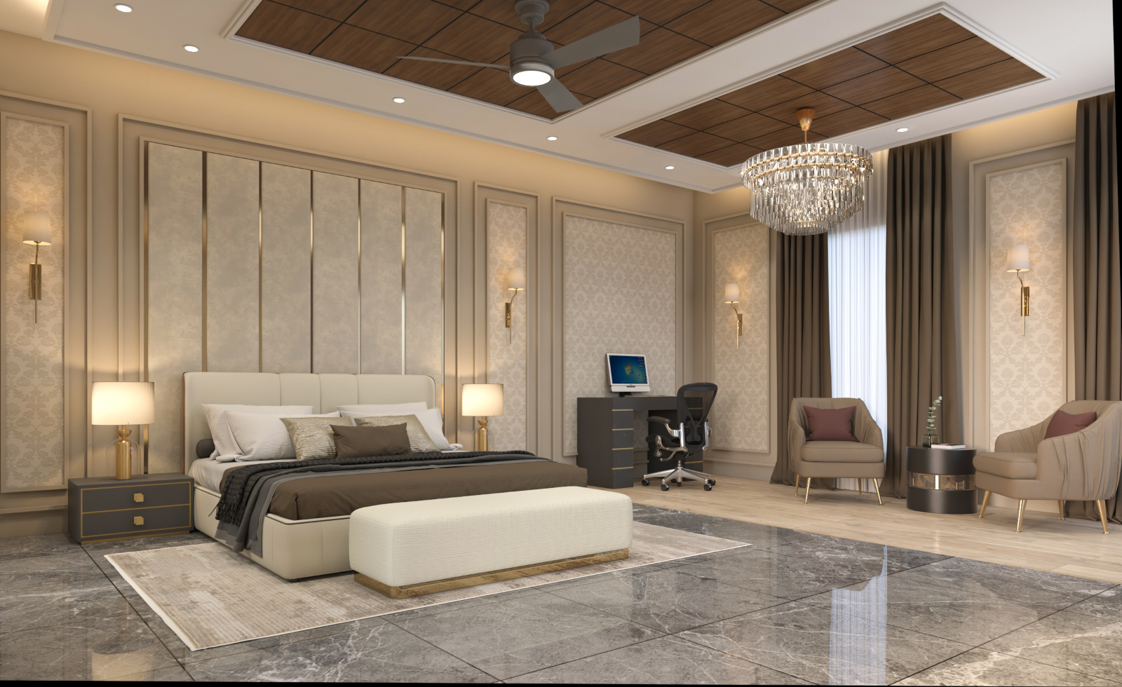 Bedroom Interior Designs By SpaceCreators Jalandhar